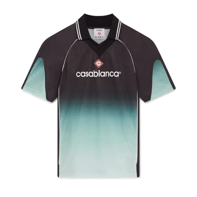 Voetbalshirt met korte mouwen en jacquardmonogram in kleurverloop