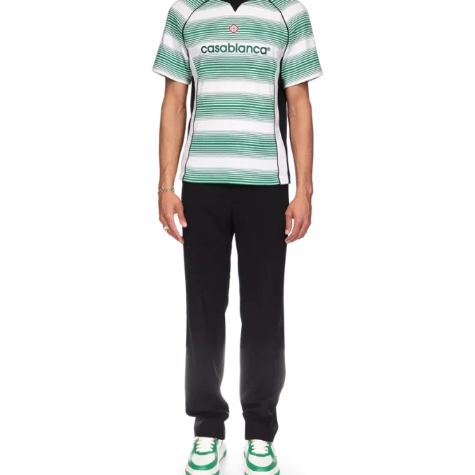 Voetbalshirt met panelen en kleurverloopstrepen