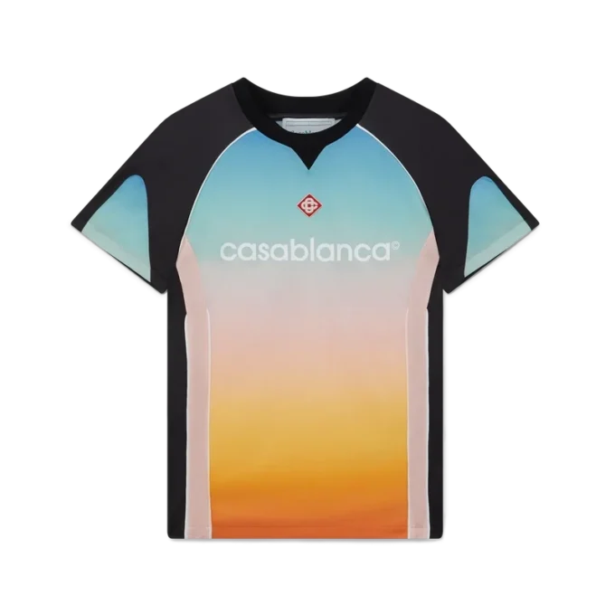 Voetbalshirt met pastelkleurig kleurverloop