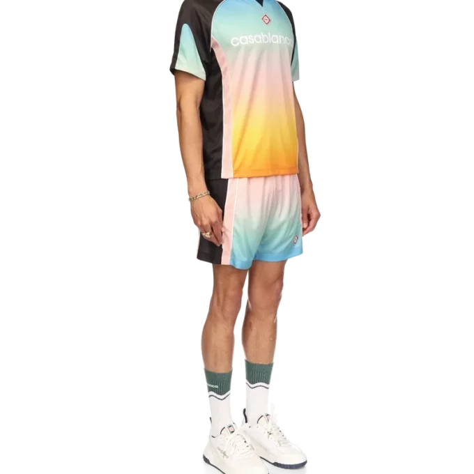 Voetbalshirt met pastelkleurig kleurverloop