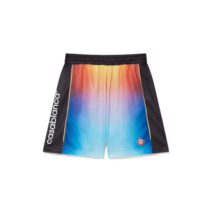 Voetbalshort met kleurverloop