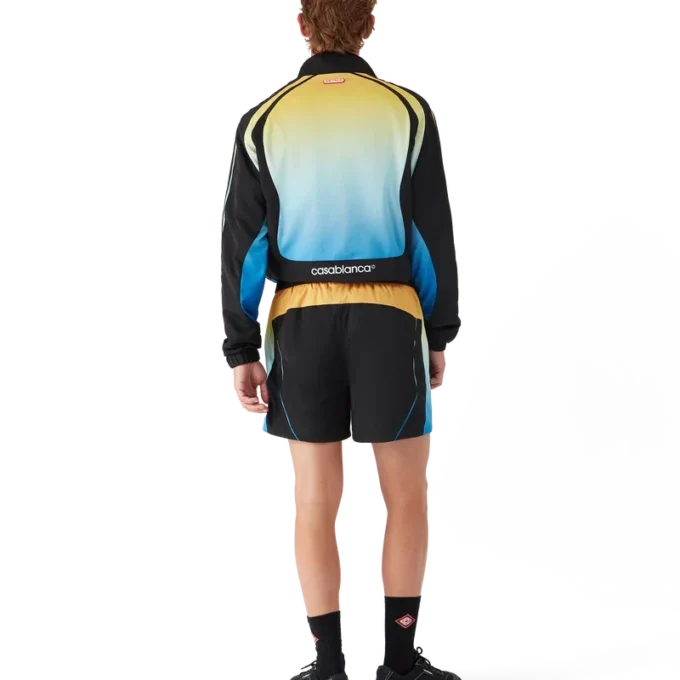 Voetbalshort met kleurverloop
