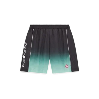 Voetbalshort met monogram in jacquard met kleurverloop