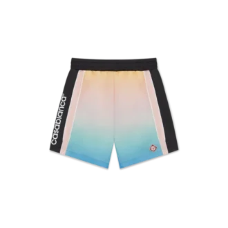 Voetbalshort met pastelkleurig kleurverloop