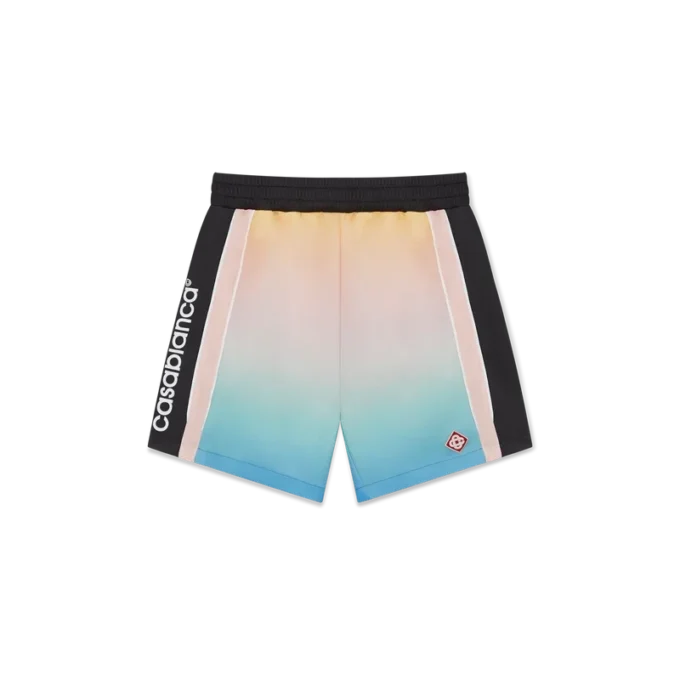 Voetbalshort met pastelkleurig kleurverloop