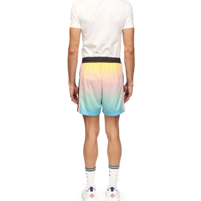 Voetbalshort met pastelkleurig kleurverloop
