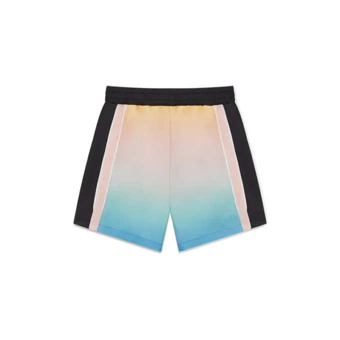 Voetbalshort met pastelkleurig kleurverloop