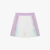 Voetbalshort van mesh met glazen kleurverloop