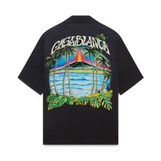 Volcano klassiek jacquardoverhemd met korte mouwen