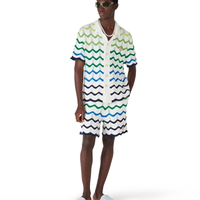 Wave gebreide Shorts