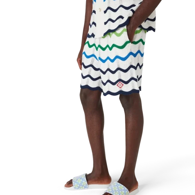 Wave gebreide Shorts