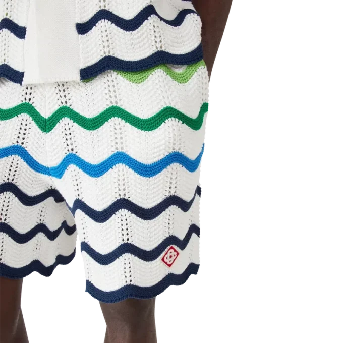 Wave gebreide Shorts
