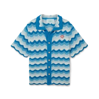 Wavy Gradient gehaakt overhemd