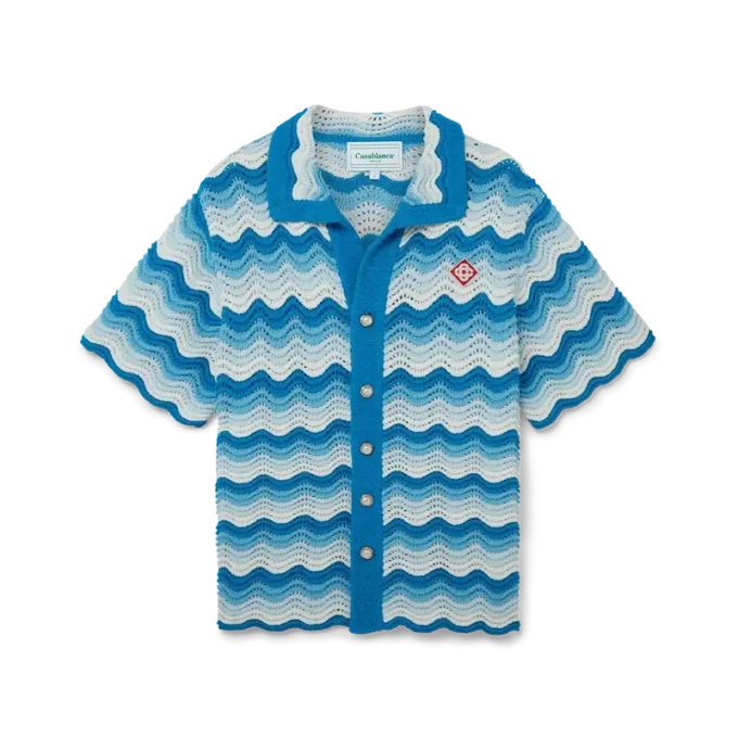 Wavy Gradient gehaakt overhemd