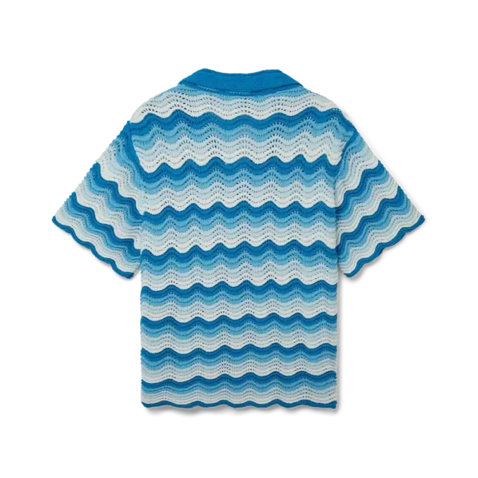 Wavy Gradient gehaakt overhemd