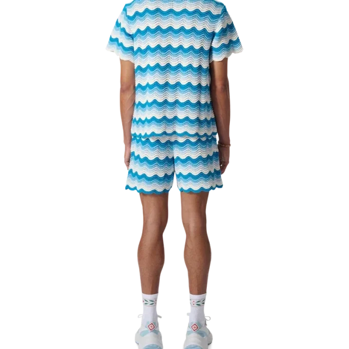 Wavy Gradient gehaakt overhemd