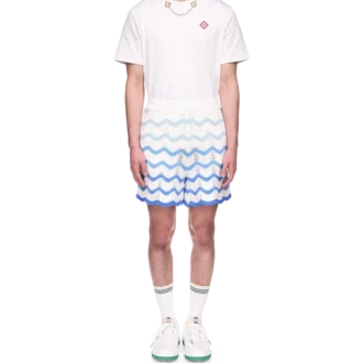 Wavy Gradient gehaakte Shorts