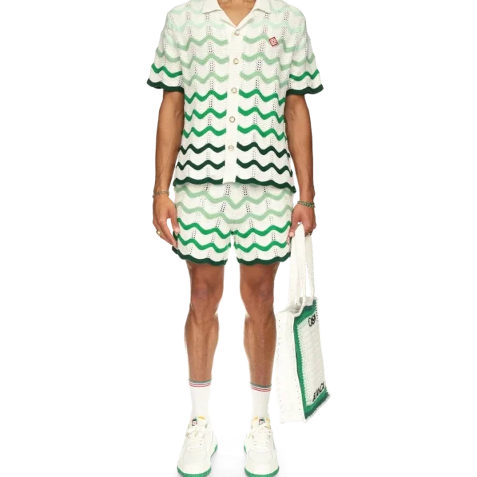 Wavy Gradient gehaakte Shorts Wavy Gradient gehaakte Shorts