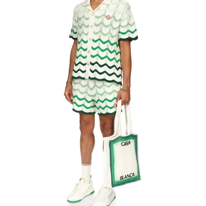 Wavy Gradient gehaakte Shorts Wavy Gradient gehaakte Shorts