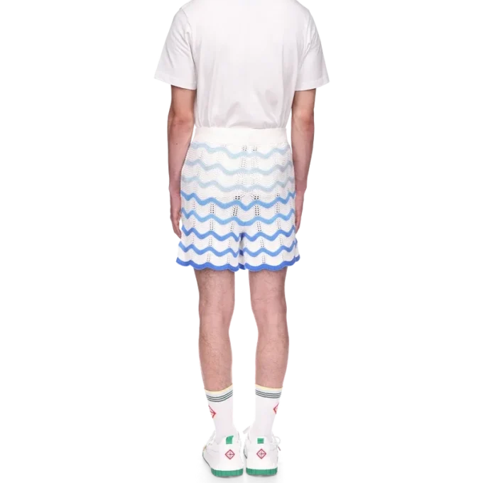 Wavy Gradient gehaakte Shorts