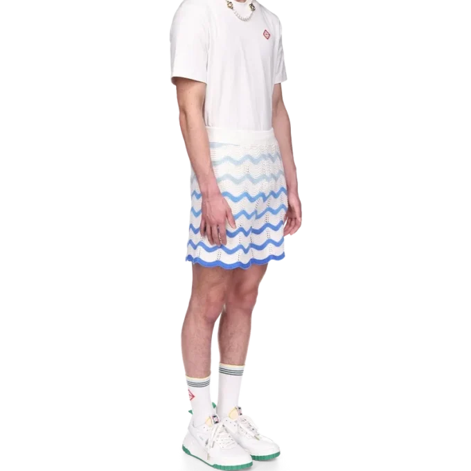 Wavy Gradient gehaakte Shorts