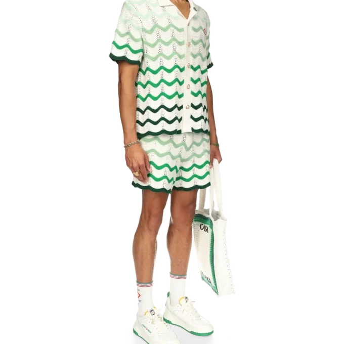 Wavy Gradient gehaakte Shorts Wavy Gradient gehaakte Shorts