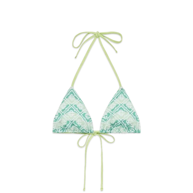 Wavy Monogram-bikinitop
