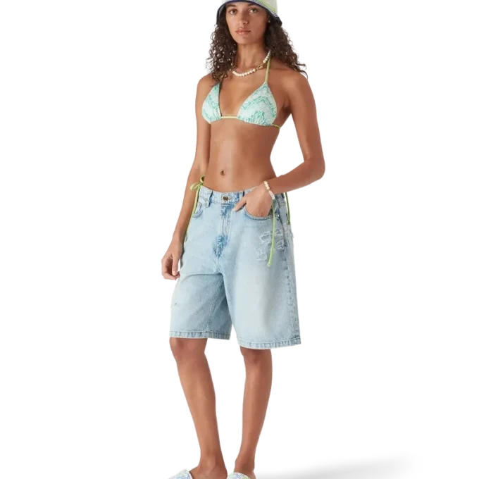 Wavy Monogram-bikinitop