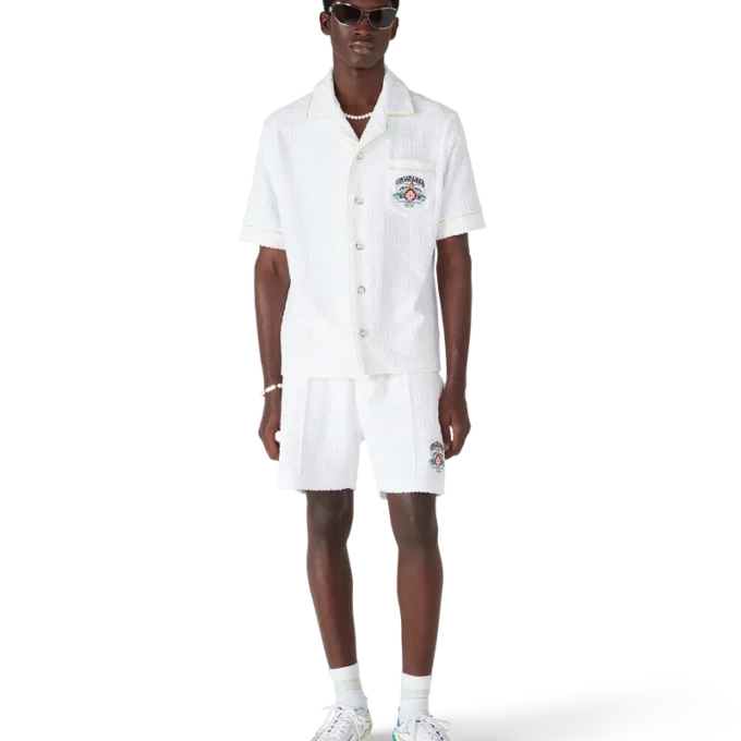 Witte badstof Shorts Witte badstof Shorts