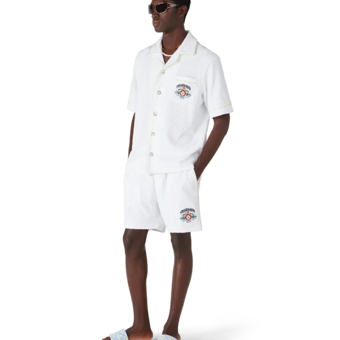 Witte badstof Shorts Witte badstof Shorts