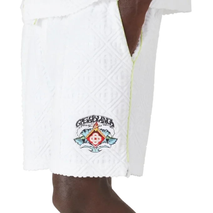 Witte badstof Shorts Witte badstof Shorts