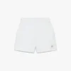 Witte badstof Shorts met monogram