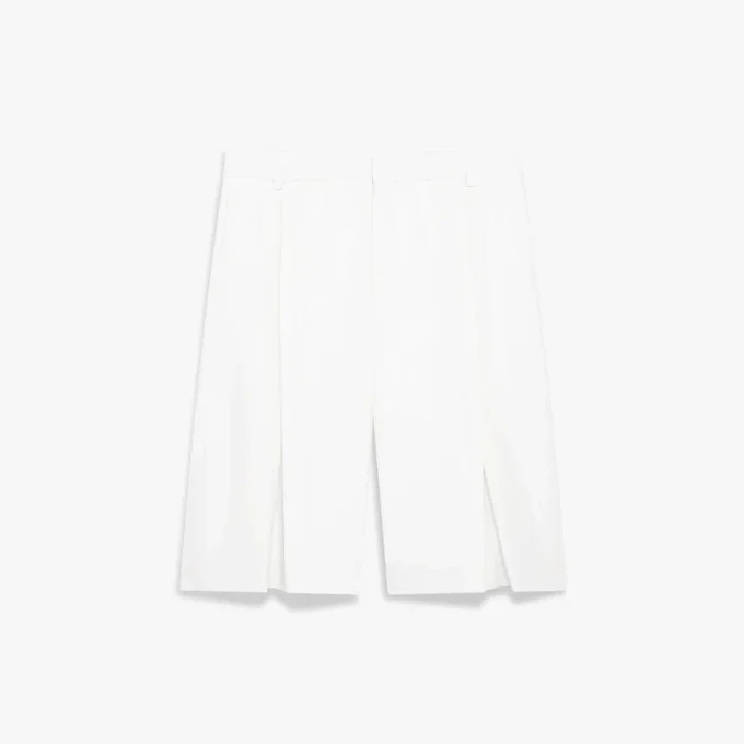 Witte baggy Short met plooien