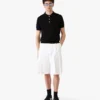Witte baggy Short met plooien