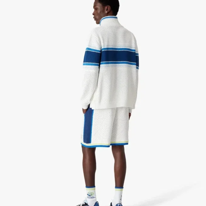 Witte & blauwe gehaakte Shorts