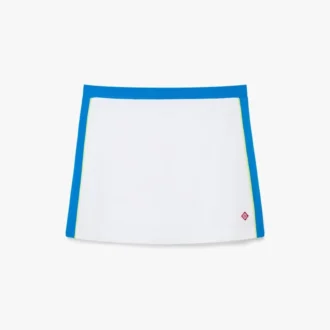 Witte & blauwe piqué minirok