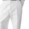 Witte chino met monogram