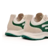 Witte en groene Stade-sneaker voor dames Witte en groene Stade-sneaker voor dames