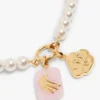Witte & gouden Icon-parelketting
