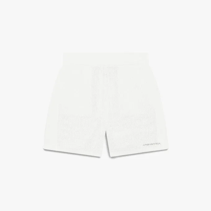 Witte mesh-Shorts