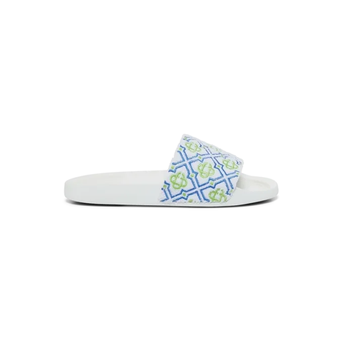 Witte Monogram-badslippers voor dames Witte Monogram-badslippers voor dames
