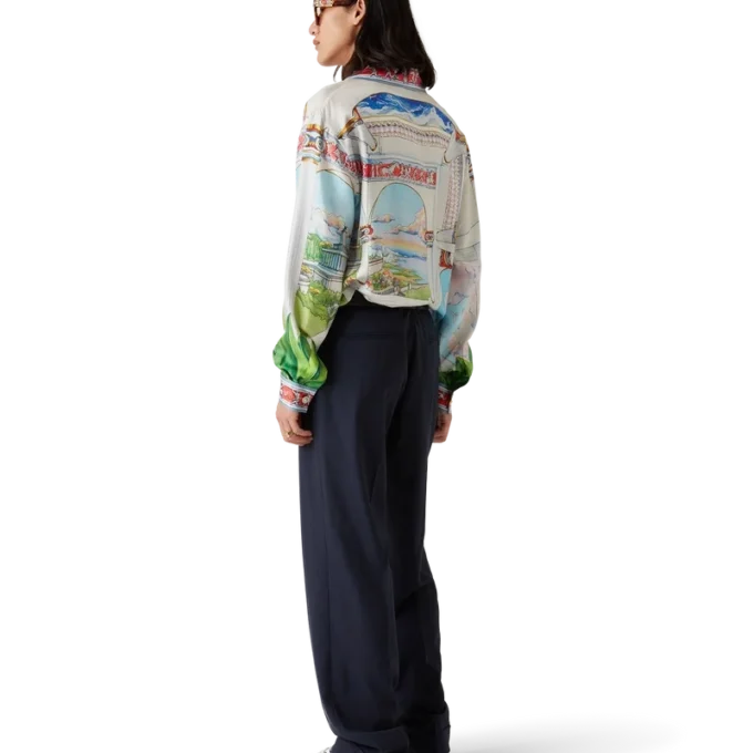 Wollen broek met plooien