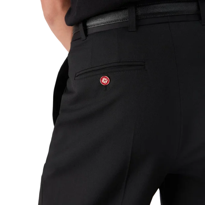 Wollen broek met plooien