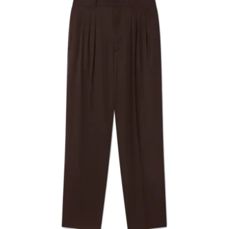 Wollen geplooide broek