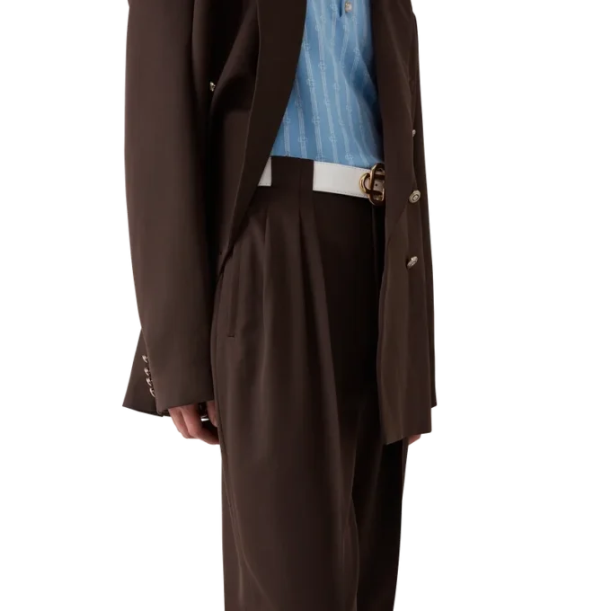 Wollen geplooide broek Wollen geplooide broek