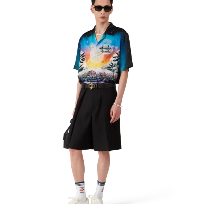 Wollen geplooide op maat gemaakte Shorts