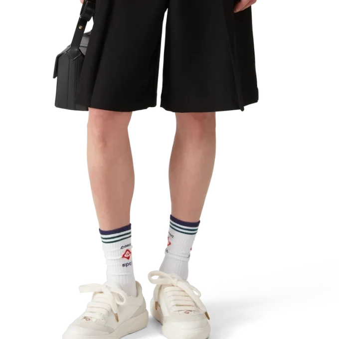 Wollen geplooide op maat gemaakte Shorts