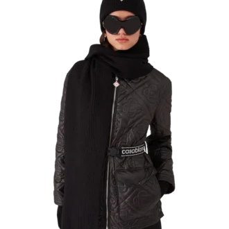 Wollen geribbelde skisjaal