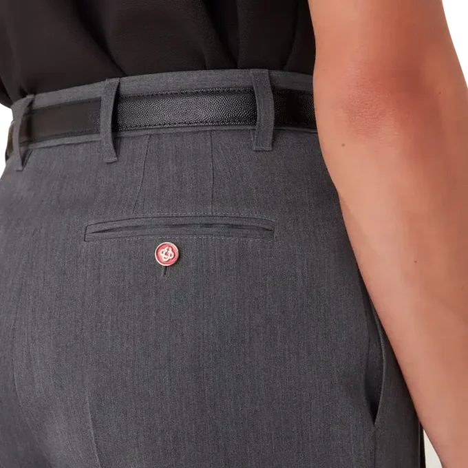 Wollen maatpakbroek met riemlussen