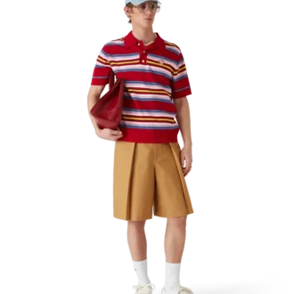 Wollen plooibroek Shorts